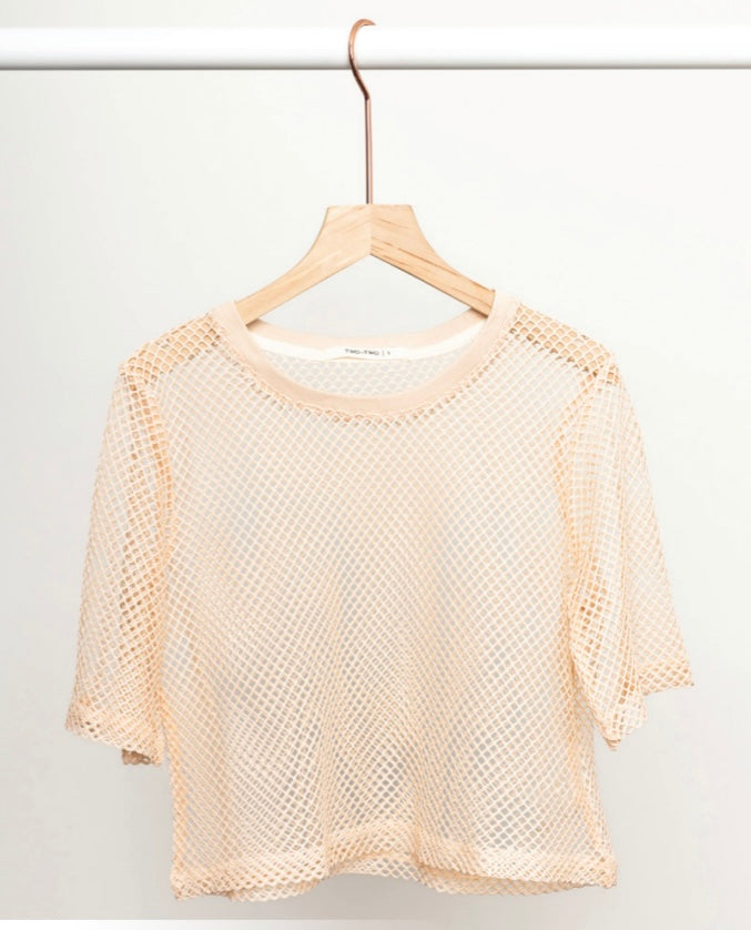 Two by Two | Arrow Mesh Top