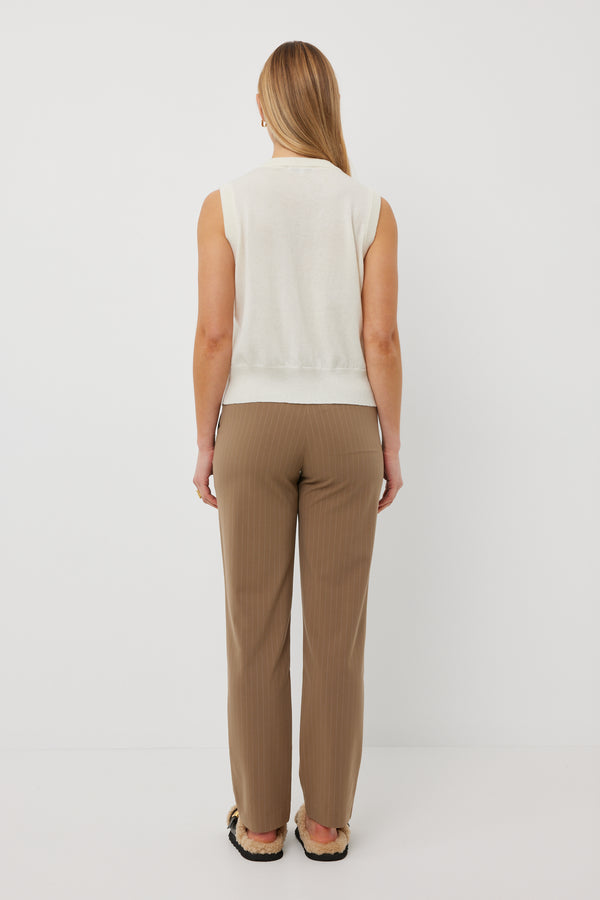 Tuesday | Ridge Vest Ivory Cashmere