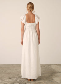 Esmaee Amalfi Maxi Dress | White
