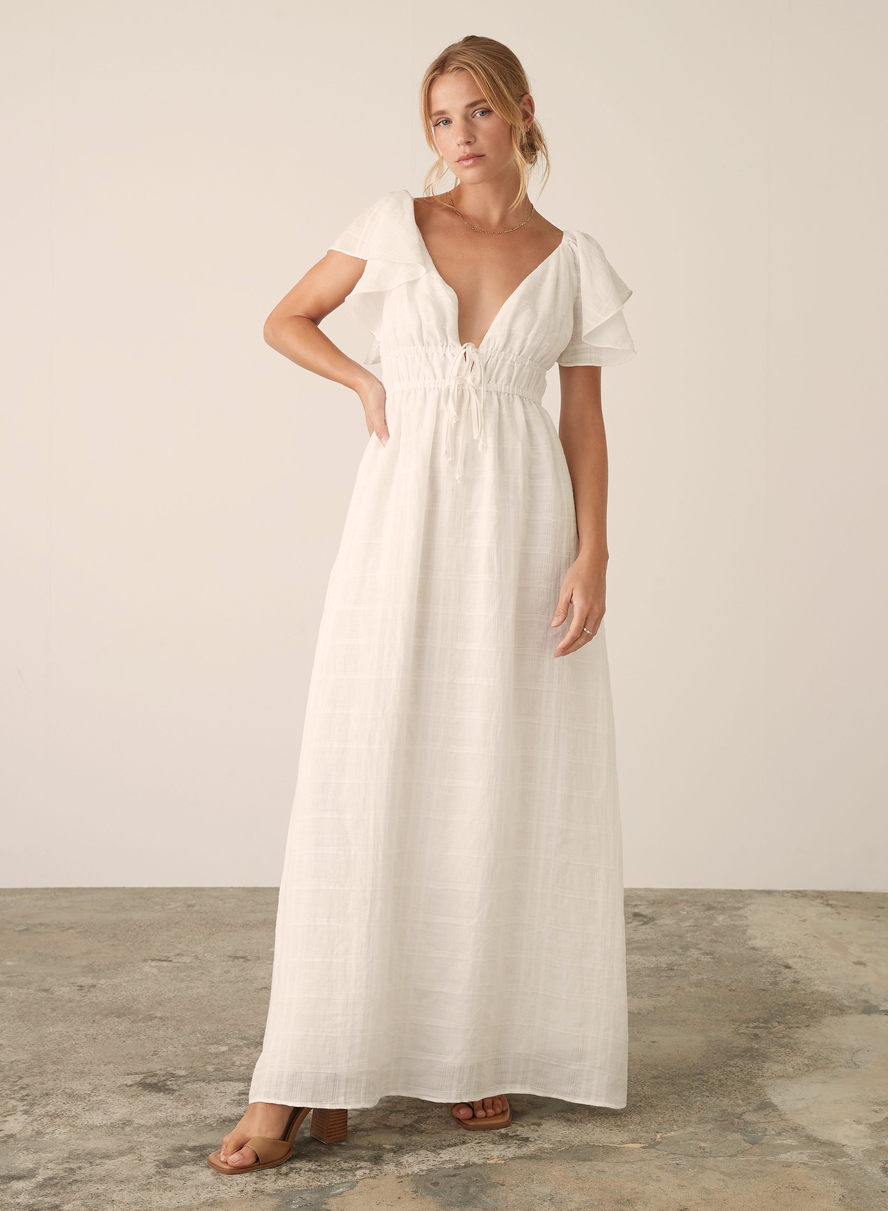 White maxi 2025 dress nz