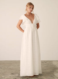 Esmaee Amalfi Maxi Dress | White