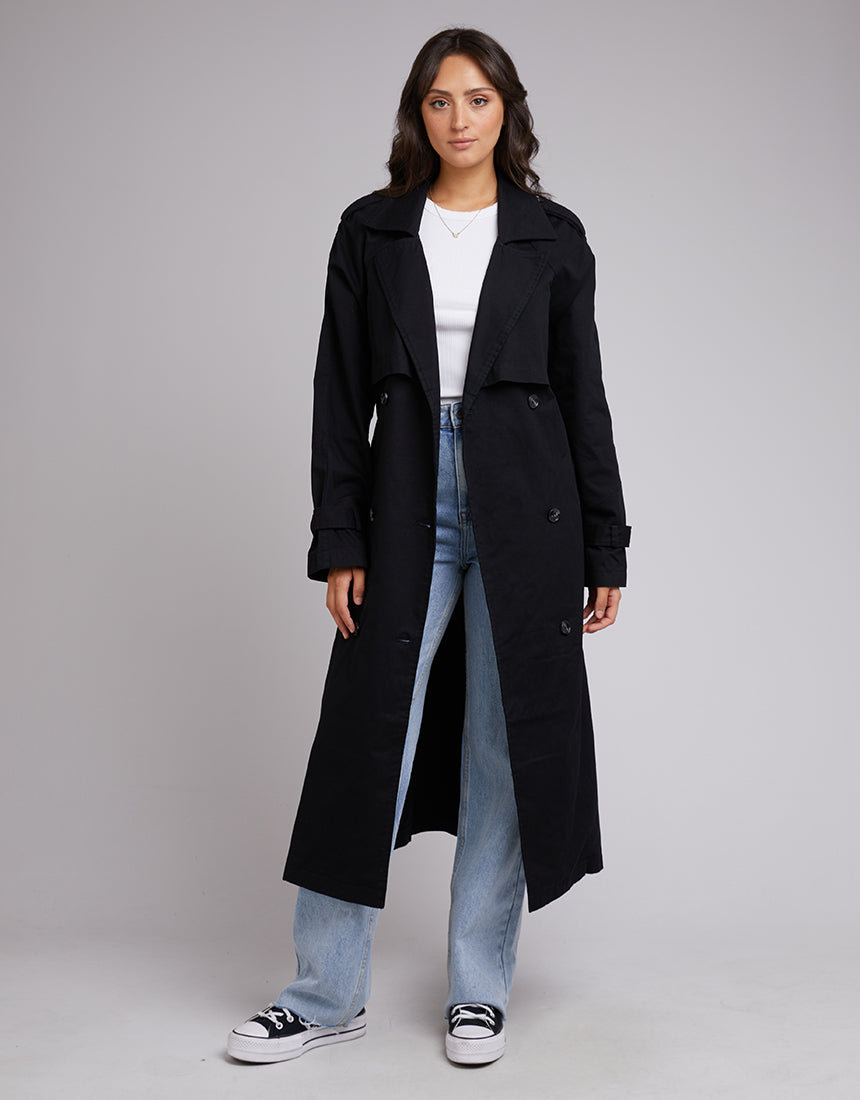 All About Eve Emerson Trench Coat | Black