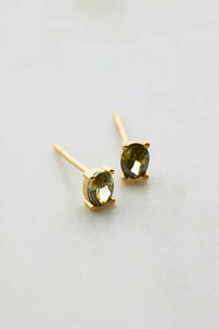 Zafino | Oval Crystal Stud