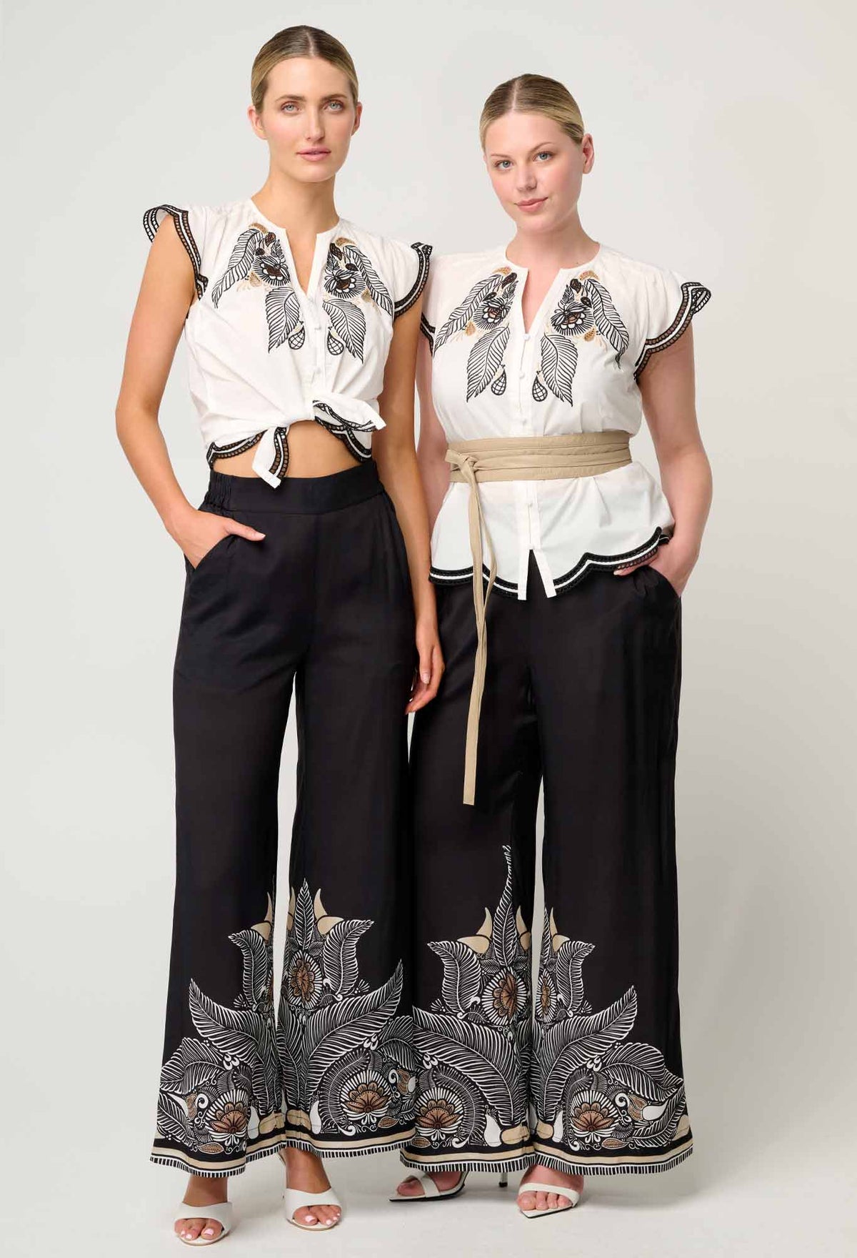 Once Was | Aseel Scallop Embroidered Top