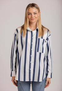 Moss | Maxwell Stripe Shirt