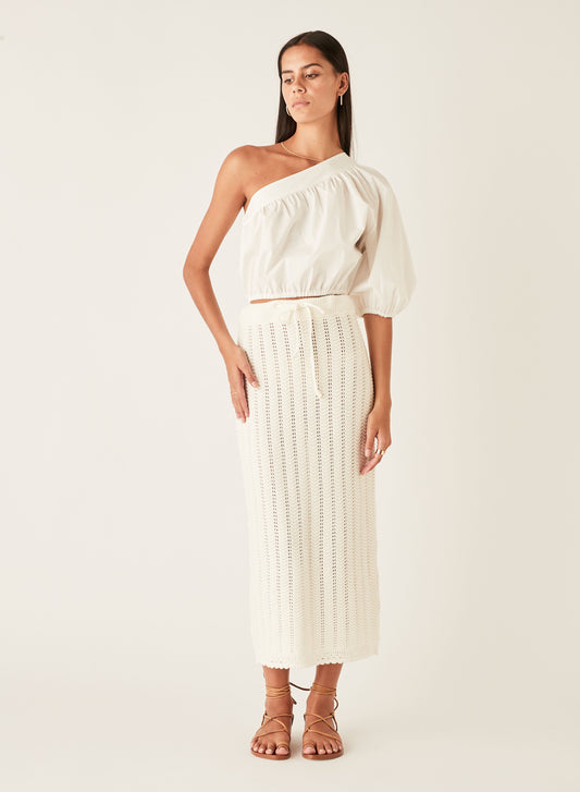 Esmaee Aegean Skirt | White