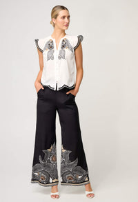 Once Was | Aseel Scallop Embroidered Top