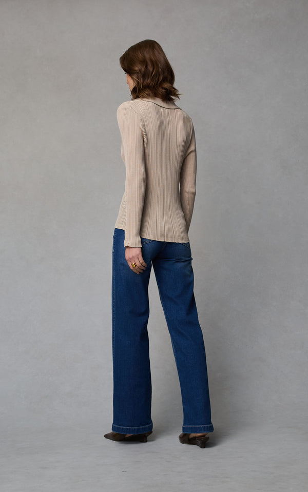 Dricoper | Sherry Long Wide Straight Leg Jean