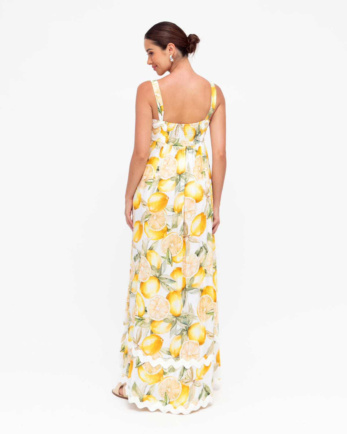 Label of Love | White/Lemon Maxi Dress