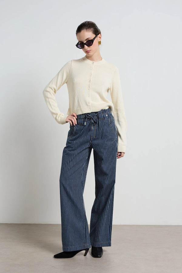 Dricoper | Alora Stripe Denim Loose Pants