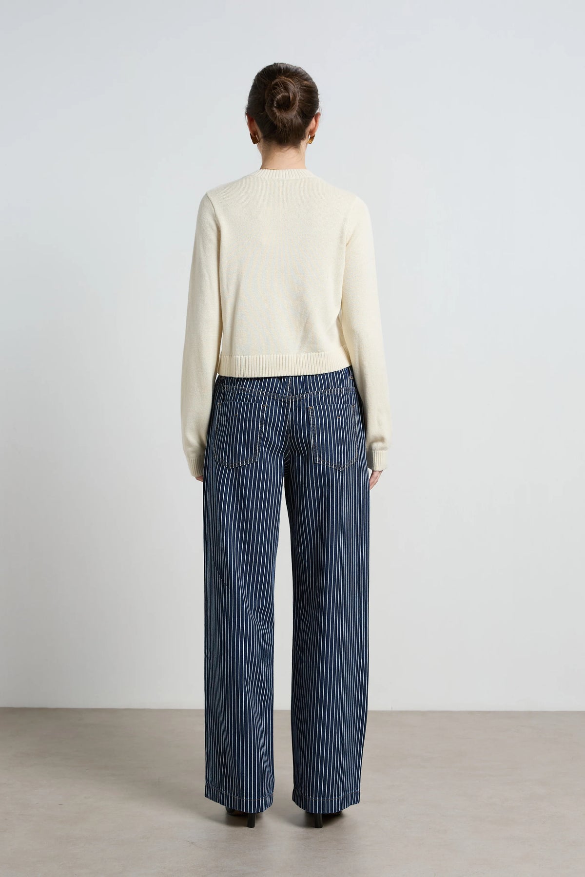 Dricoper | Alora Stripe Denim Loose Pants