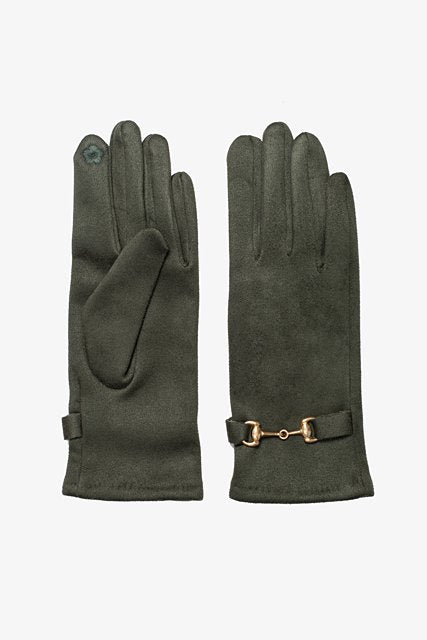 Antler | Suedette Gold Link Gloves