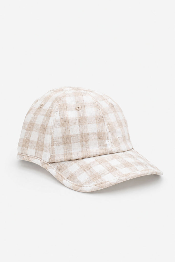 Antler | Natural Gingham Cap