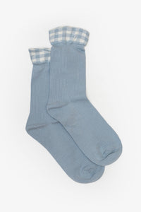 Antler | Gingham Ruffle Sock