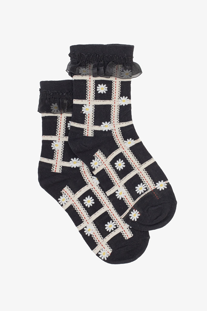 Antler | Patchwork Daisy Sock