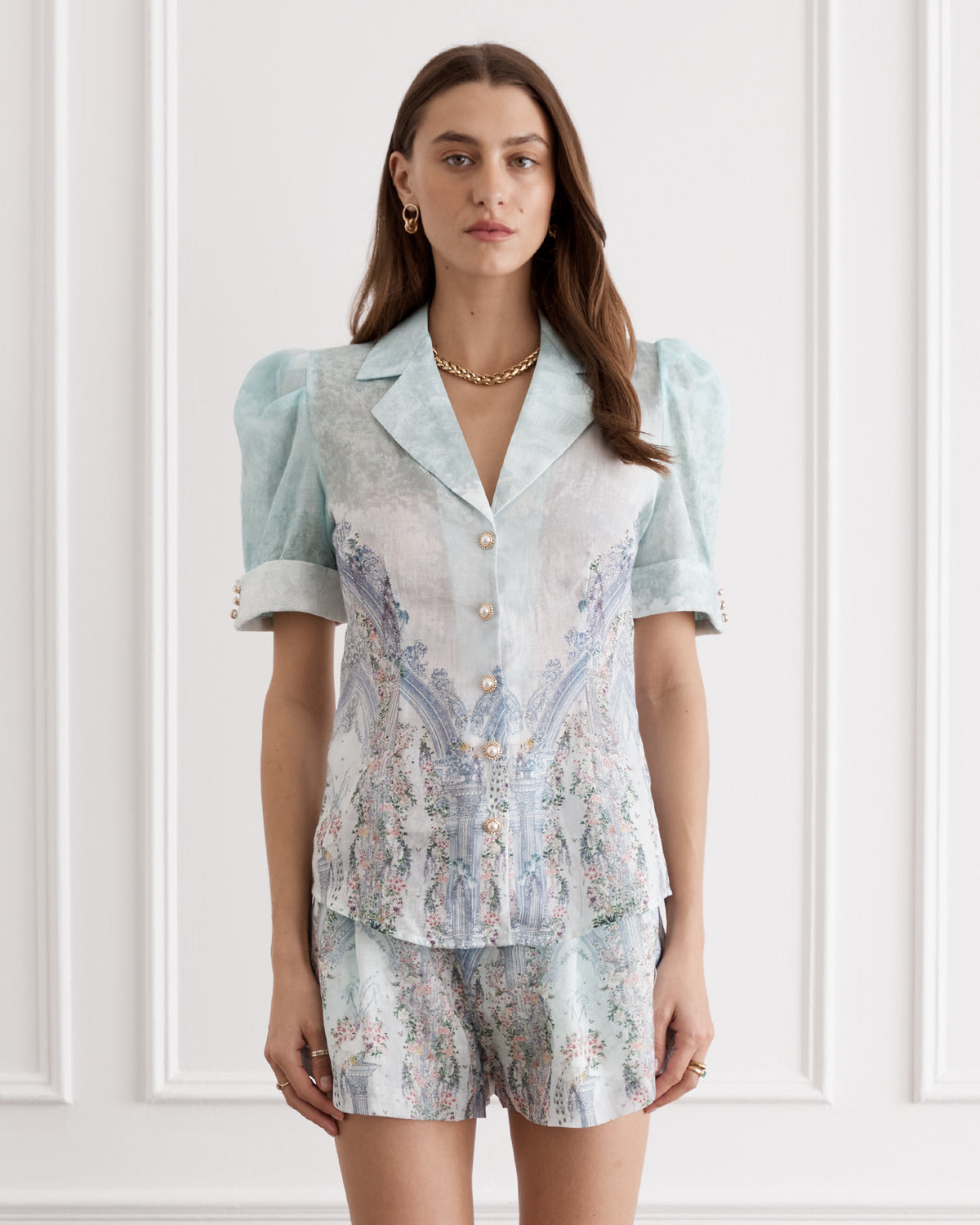 Aqua Blu | Jolene Short Sleeve Blouse
