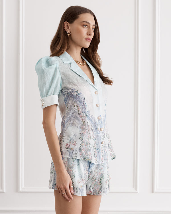 Aqua Blu | Jolene Short Sleeve Blouse