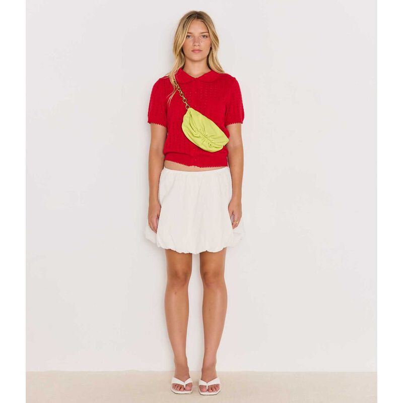 MINKPINK | Lila Pointelle Knit Tee