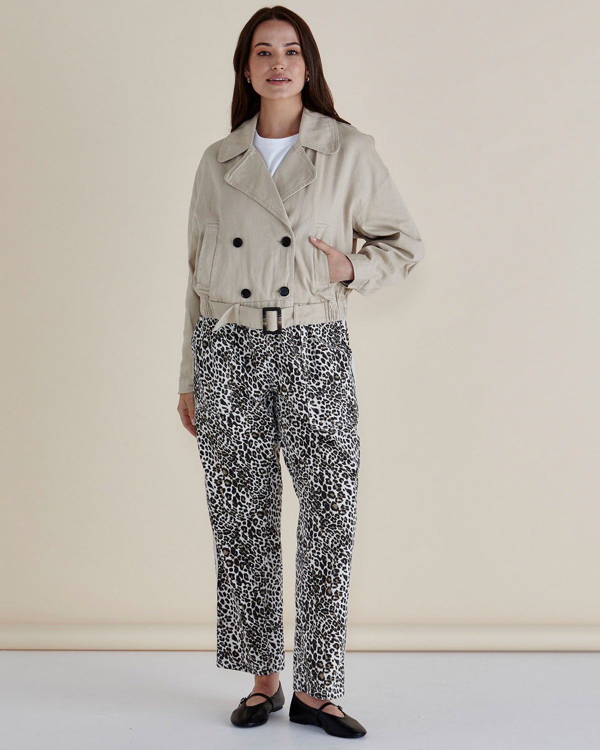 Betty Basics | Adaline Crop Trench Coat