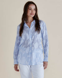 Betty Basics | Lace Stripe Shirt