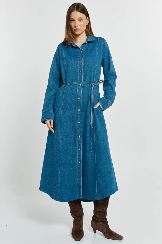 Betty Basics | Nico Denim Dress