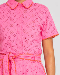 Boom Shankar Brazil Shirt | Broderie Pink