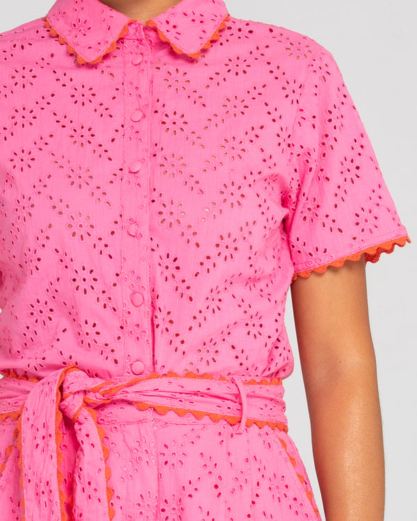 Boom Shankar Brazil Shirt | Broderie Pink