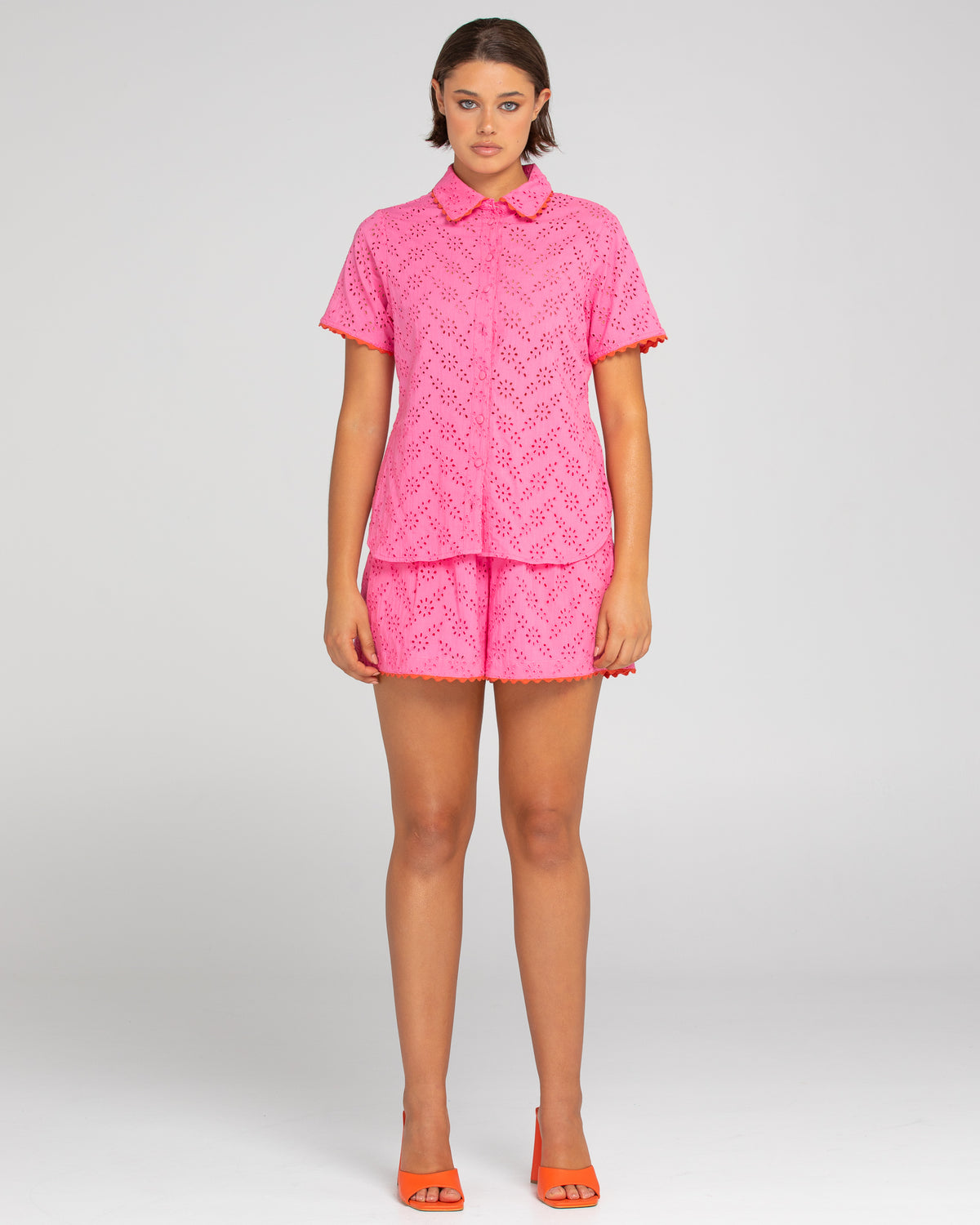 Boom Shankar Brazil Shirt | Broderie Pink