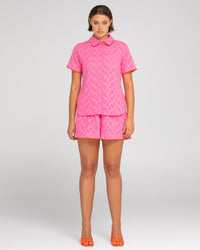 Boom Shankar Brazil Shirt | Broderie Pink