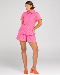 Boom Shankar Brazil Shirt | Broderie Pink