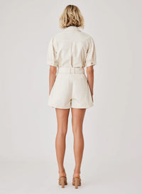 Esmaee Kokomo Denim Shorts | Ivory