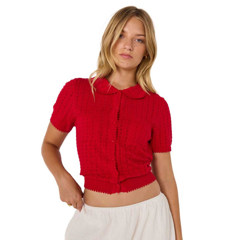 MINKPINK | Lila Pointelle Knit Tee