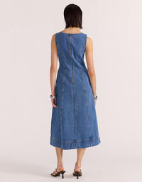 Staple the Label | Alden Denim Midi Dress