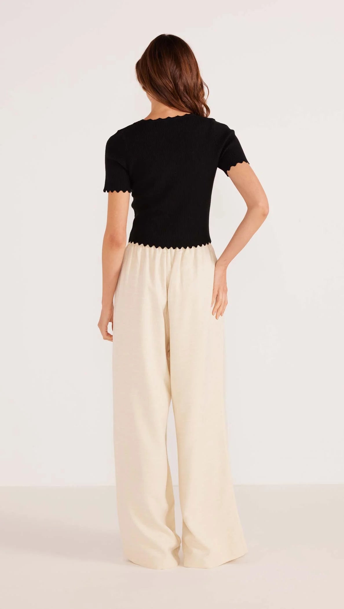 MINKPINK Everly Wide Leg Pant | Crema