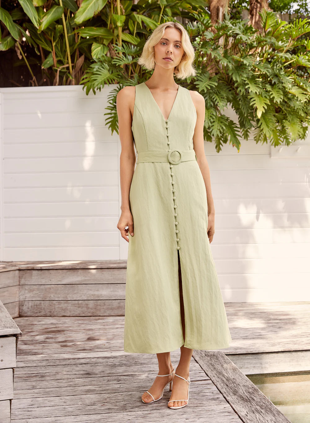 Esmaee Ritual Midi Dress | Fern