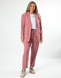 Monaco Blazer | Blush Sparkle