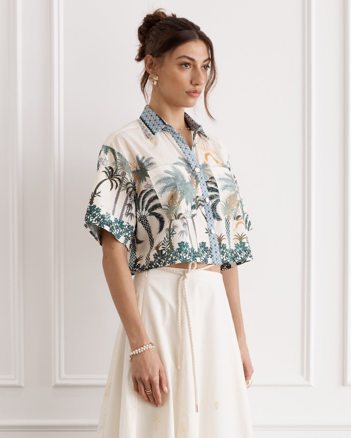 Heaven | Remi Cropped Shirt