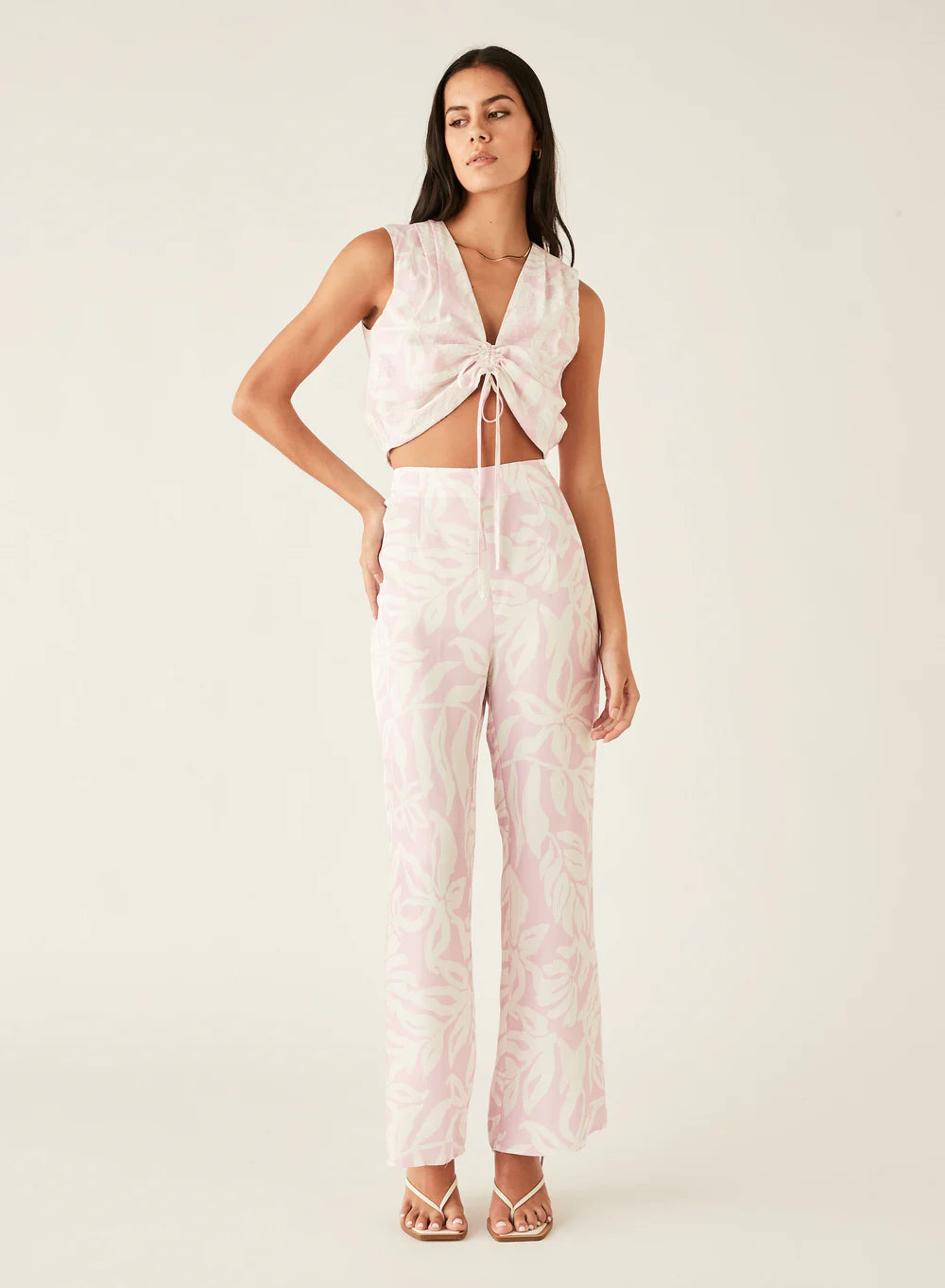 Esmaee Sumerset Pant | PInk/White