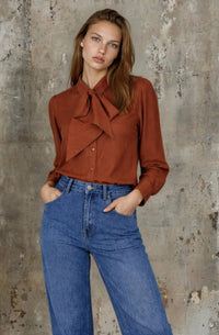 Moss | Bow Shirt