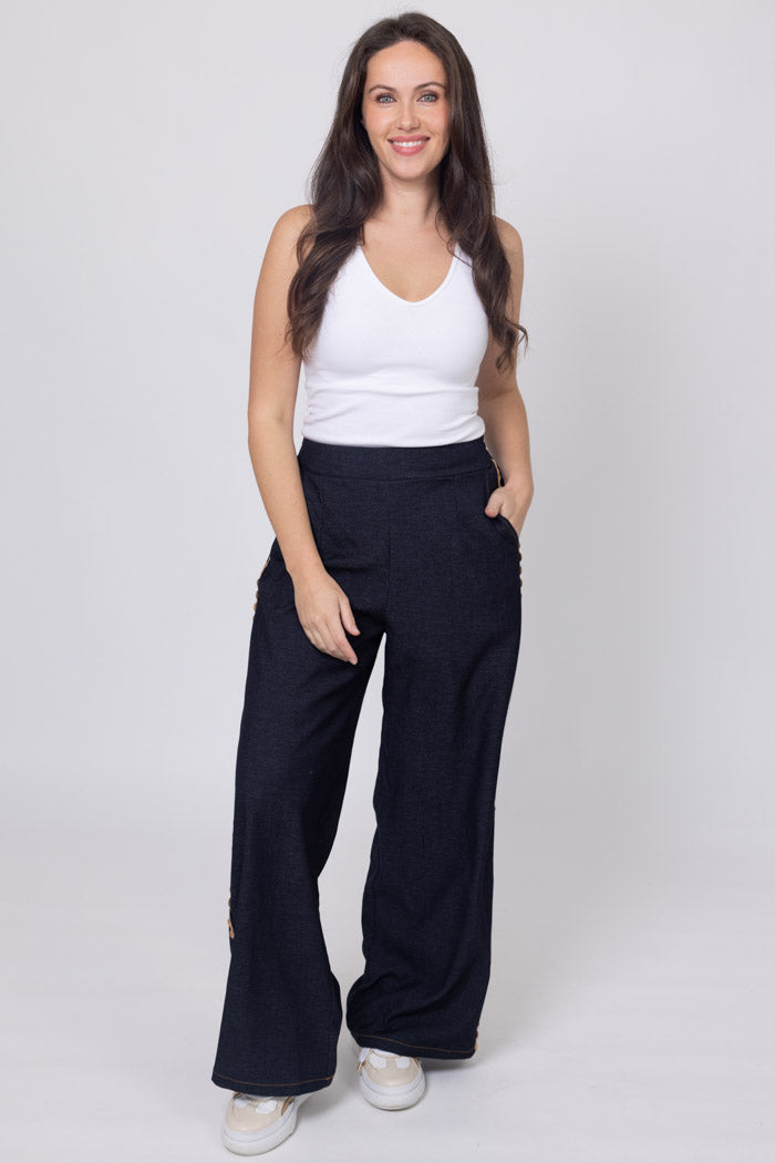 Honey Denim | Nate Dark Denim Pant