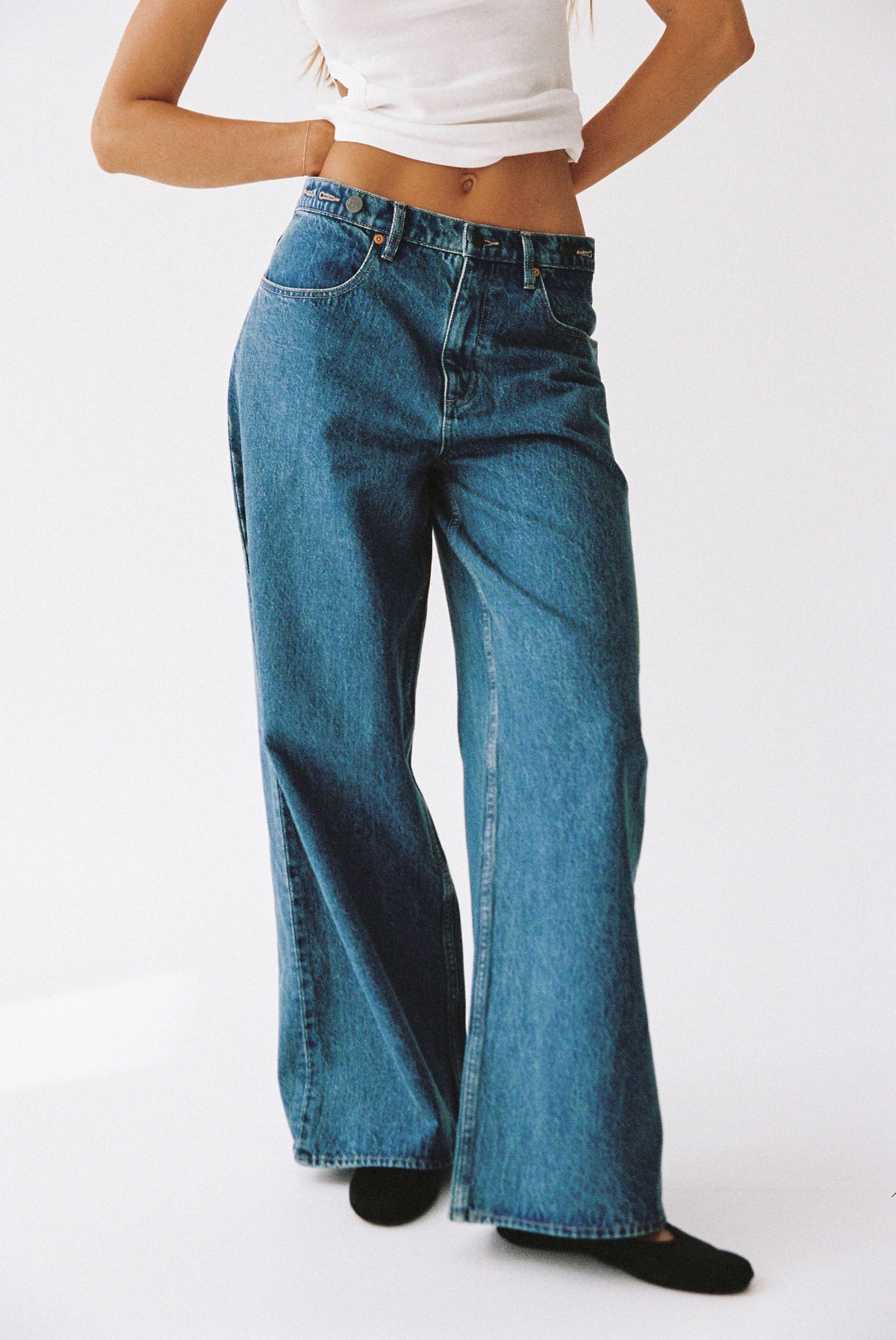 Lee Signature Adjustable Wide Leg | Indigo Pool