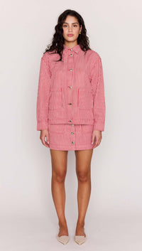 MINKPINK | Freya Stripe Denim Jacket