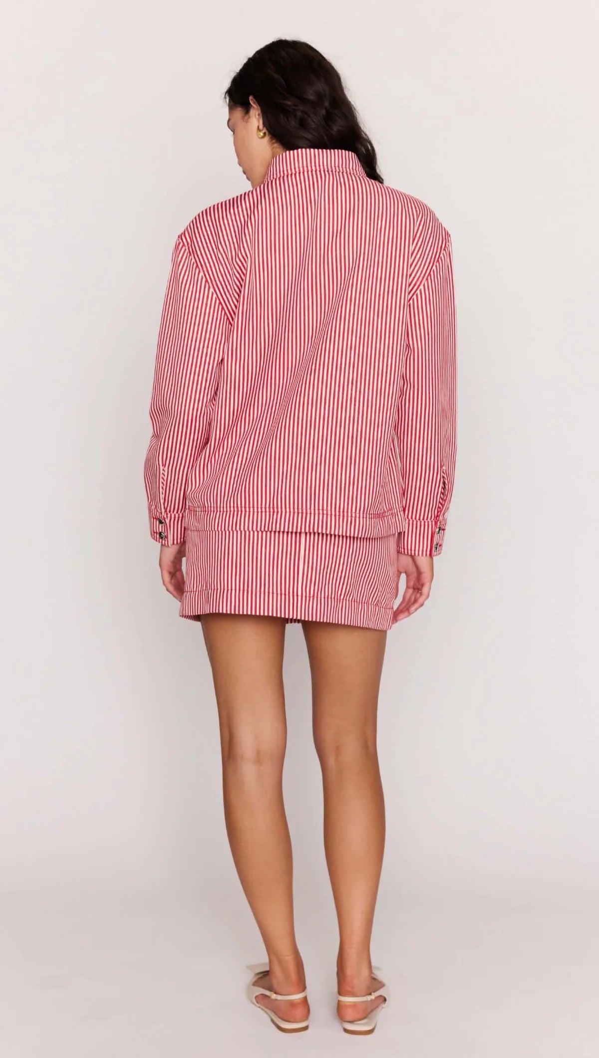 MINKPINK | Freya Stripe Denim Jacket