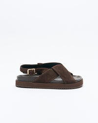 Walnut | Mya Leather Sandal