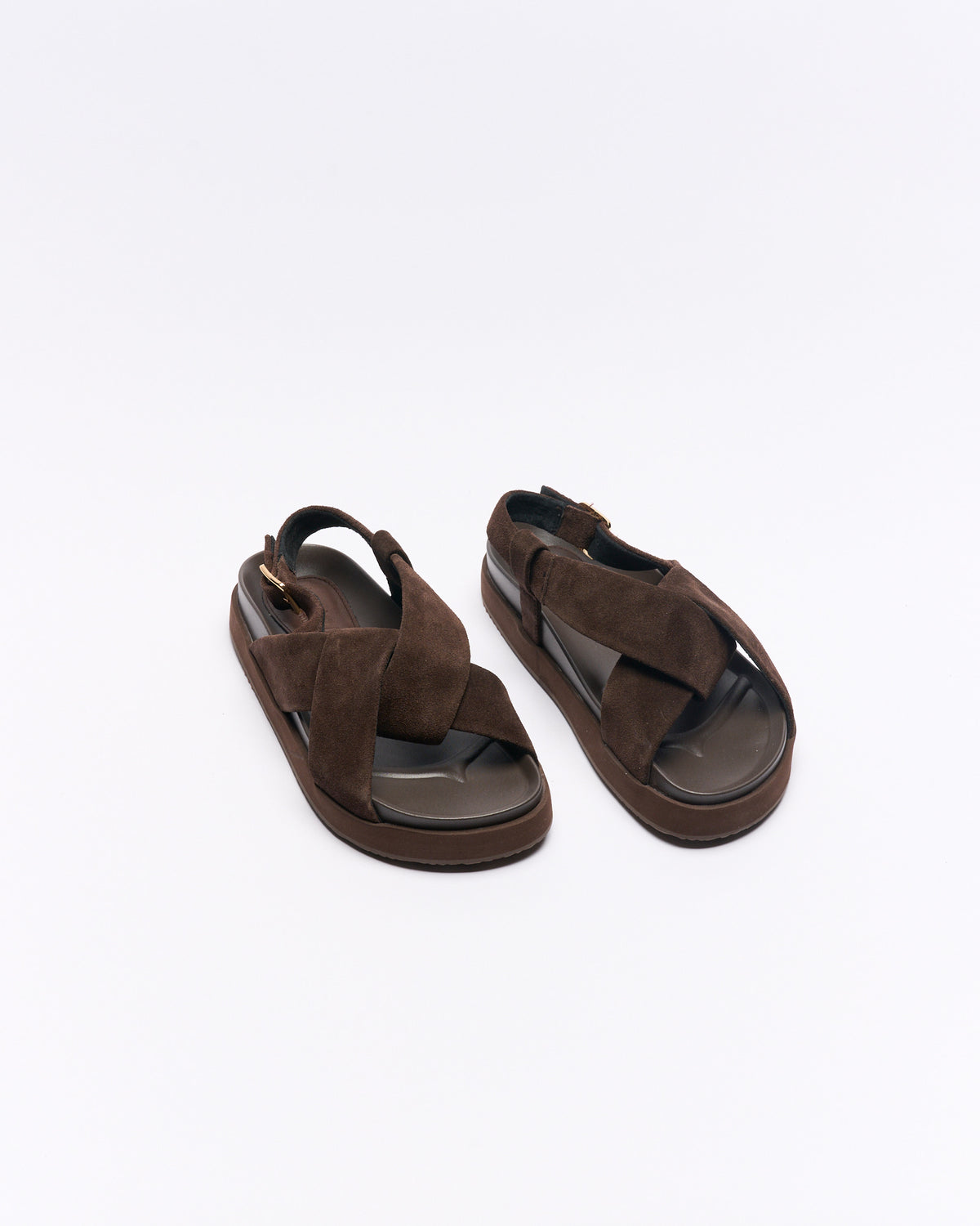 Walnut | Mya Leather Sandal