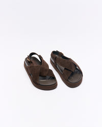 Walnut | Mya Leather Sandal