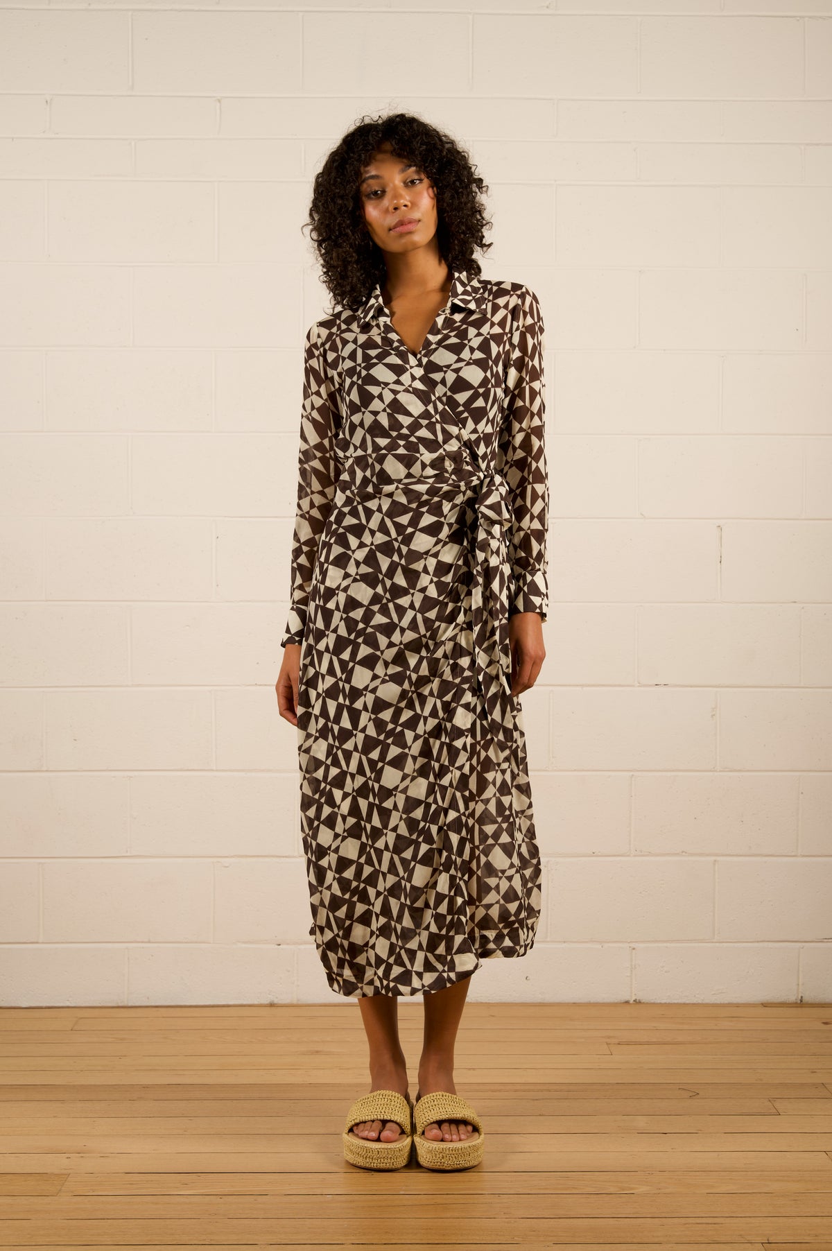 We Are The Others Selena Wrap Dress | Geo Lines