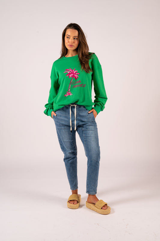 We Are The Others Amara Slouch Sweat | Emerald