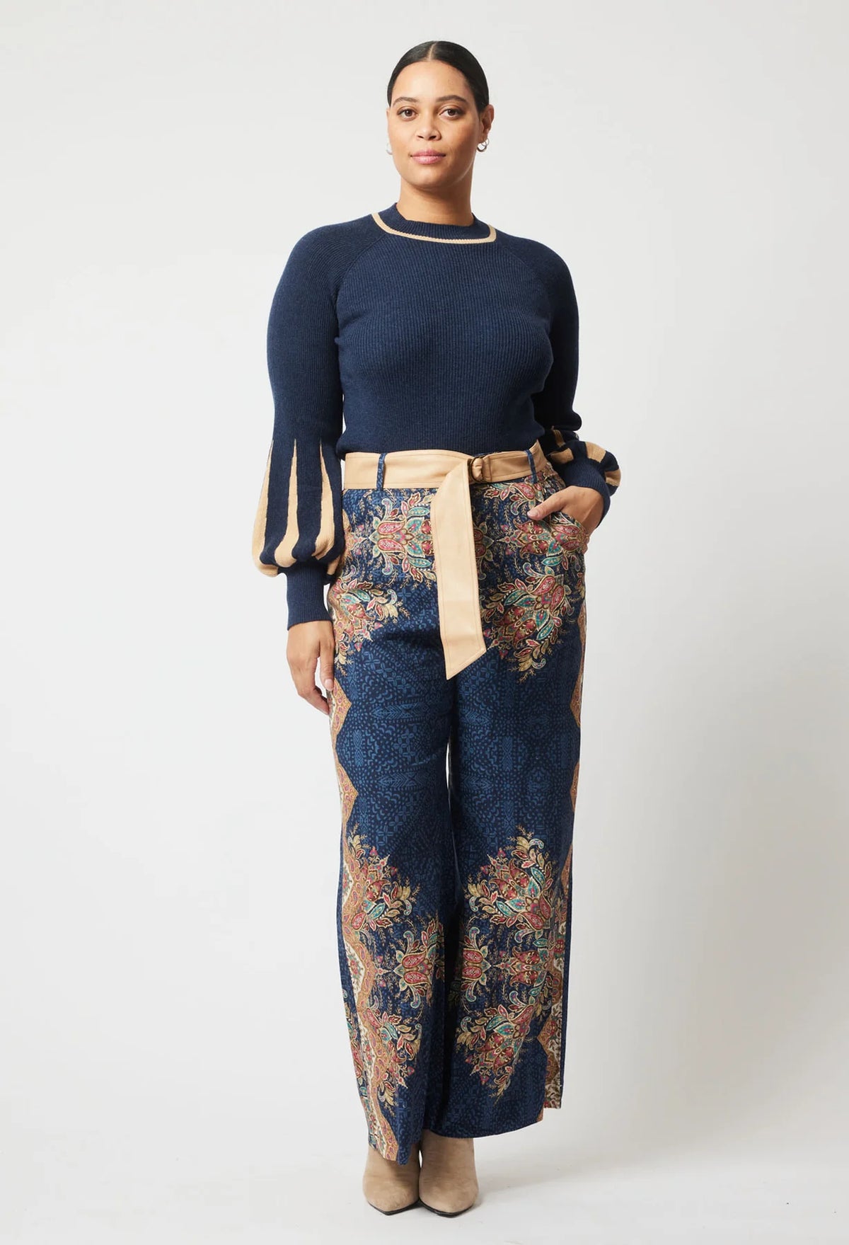 Once Was Imperial Wide Leg Pant | Oriental Print