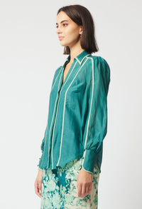 Once Was Pisces Cotton Shirt | Jade